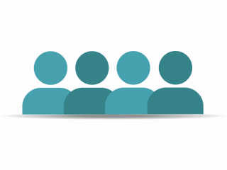 Cyan people icon