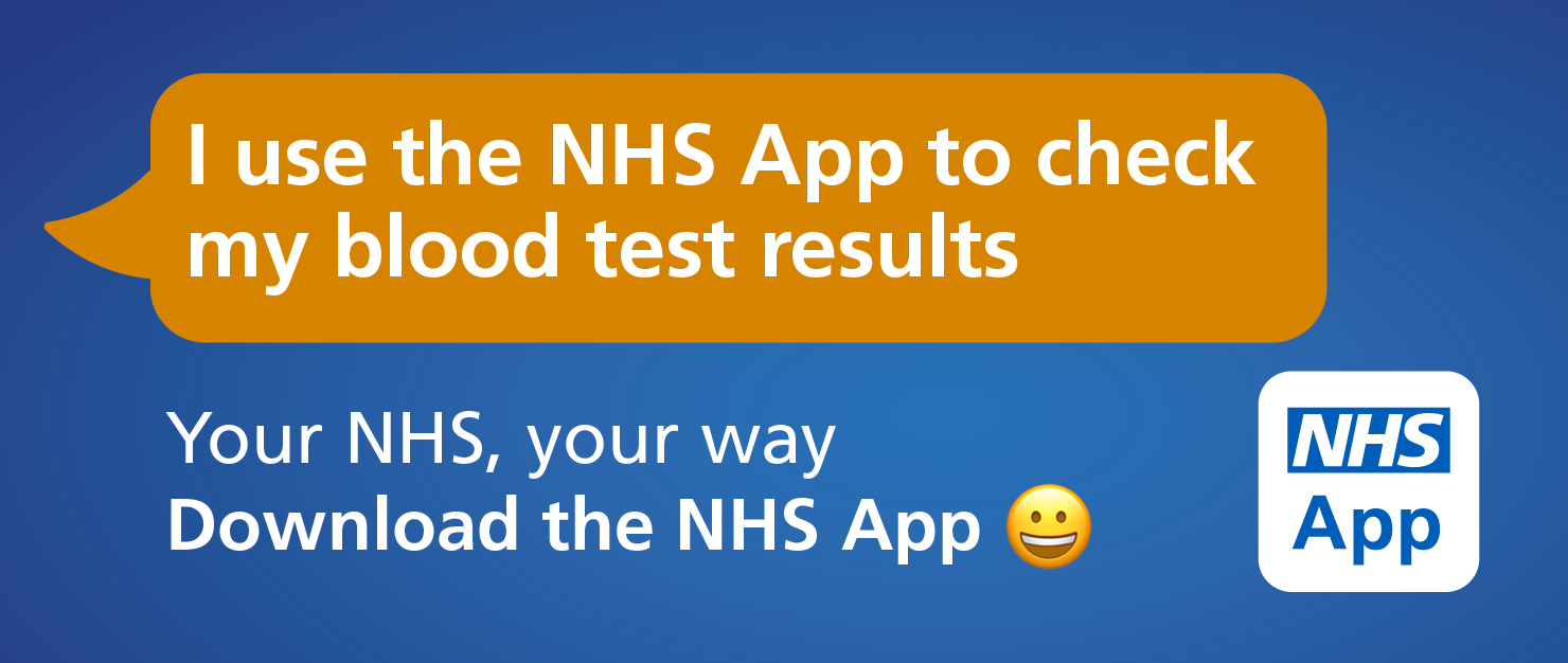 Use the NHS app to check my blood test results